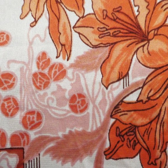 Vintage 70s Frankenstein Disco Polyester Floral Shirt Pointed Dagger Butterfly - Picture 4 of 6